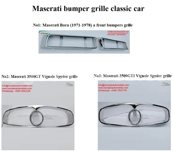 Big with watermark amaserati bumper grille classic car